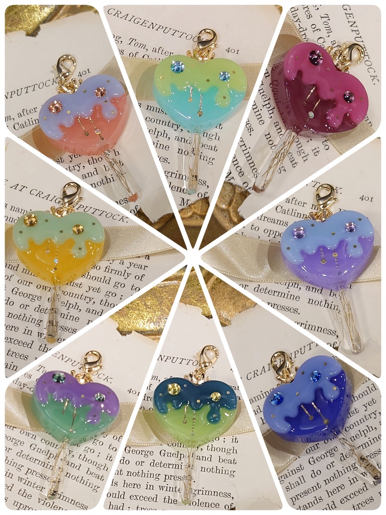 ライバーモチーフハートチャーム