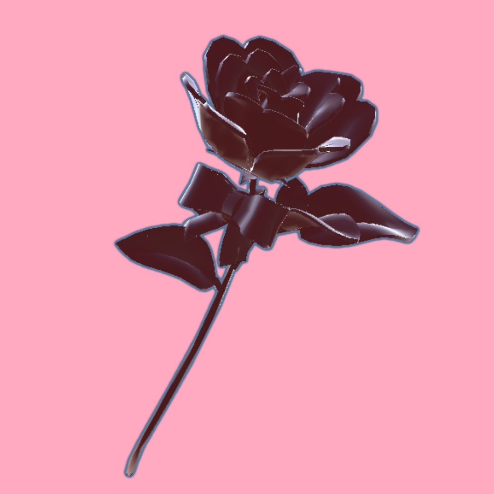 【VRC】薔薇のチョコセット【3Dモデル】