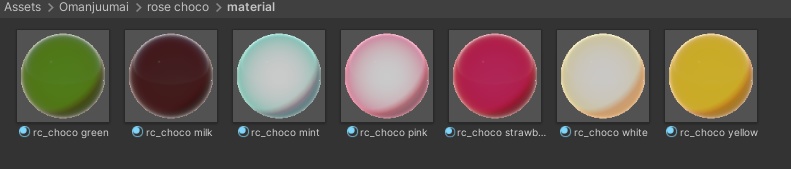 【VRC】薔薇のチョコセット【3Dモデル】