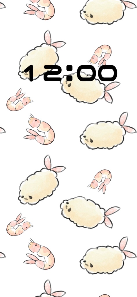 エビフライスマホ用壁紙