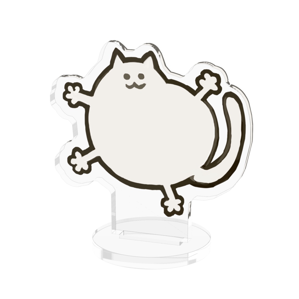 アメーバ猫アクリルフィギュア