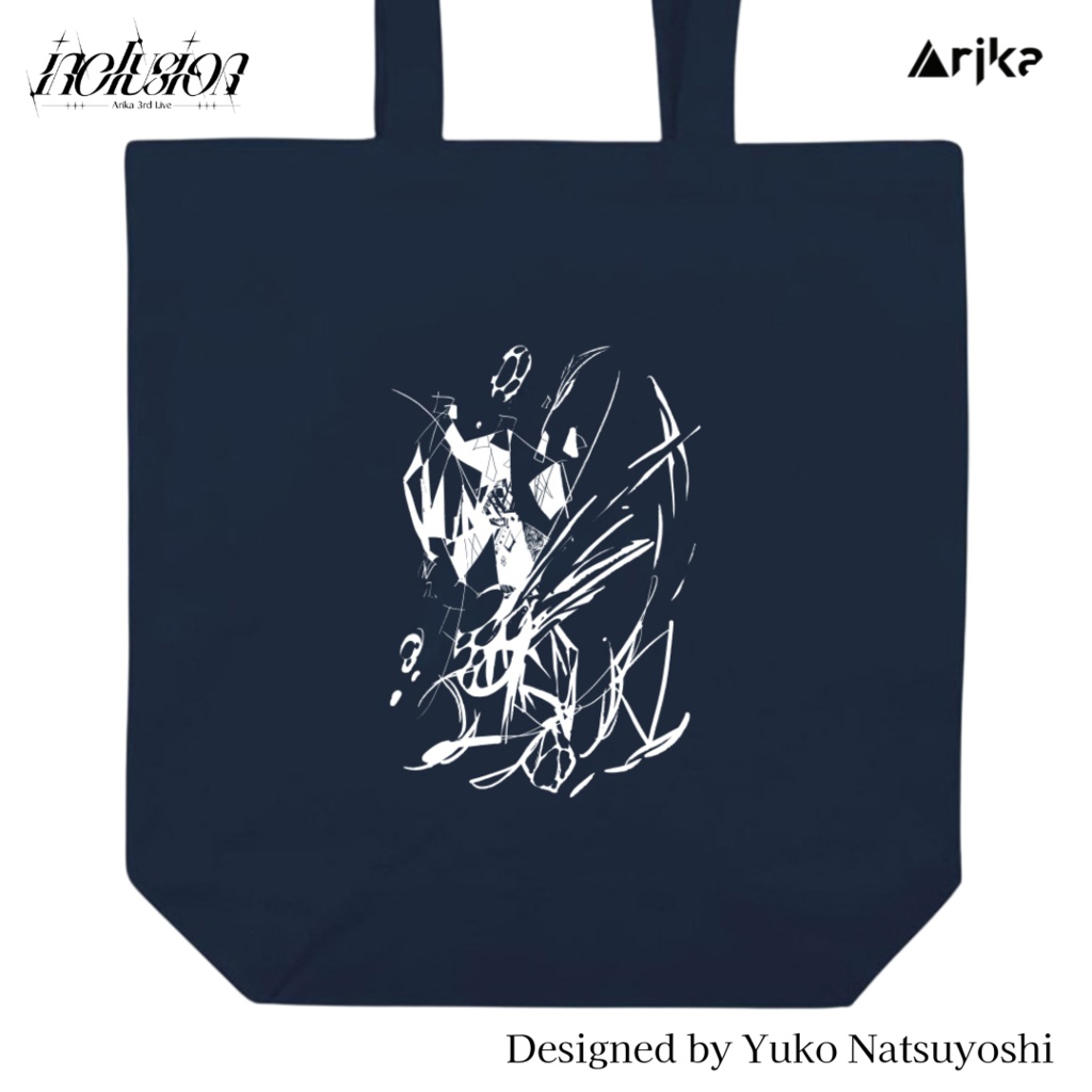 【Arika】3rd Live「inclusion」トートバッグ (ネイビー) Designed by Yuko Natsuyoshi