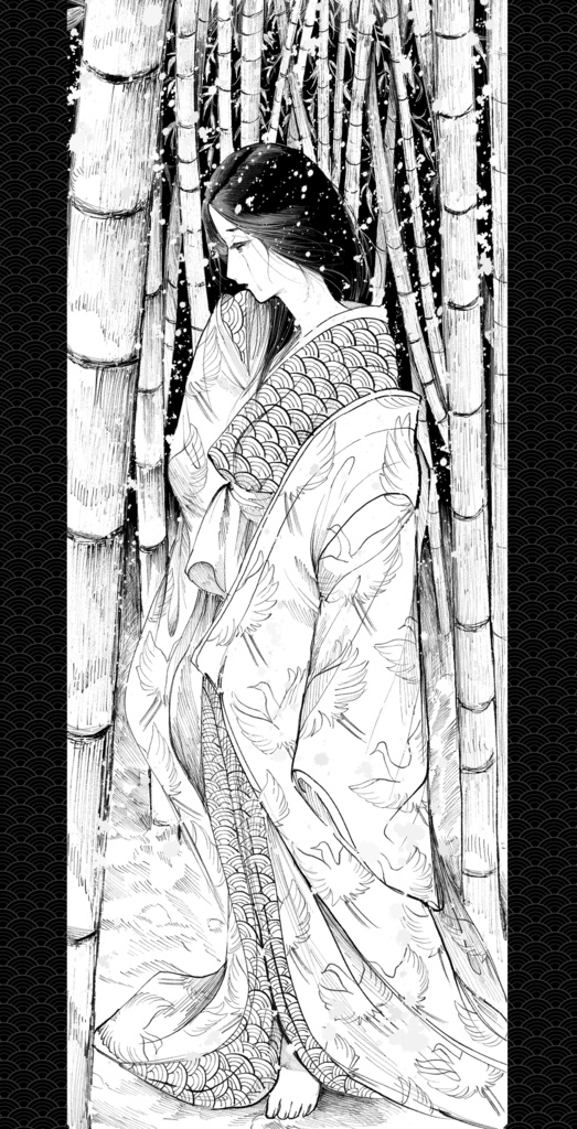 「雪女」ポストカード