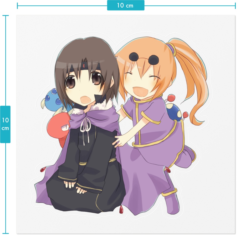 スターオーシャン2 アシュトン&プリシス クリアステッカー