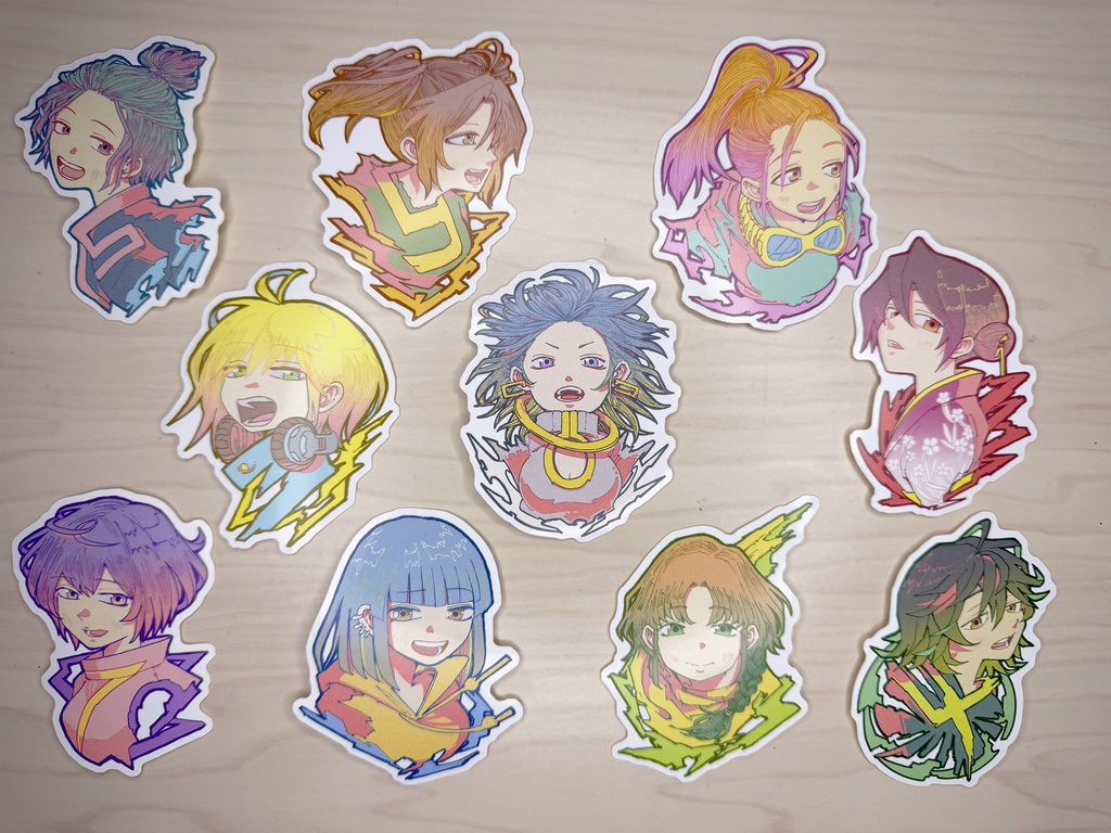 数字の擬人化【数のこ】ステッカーセット