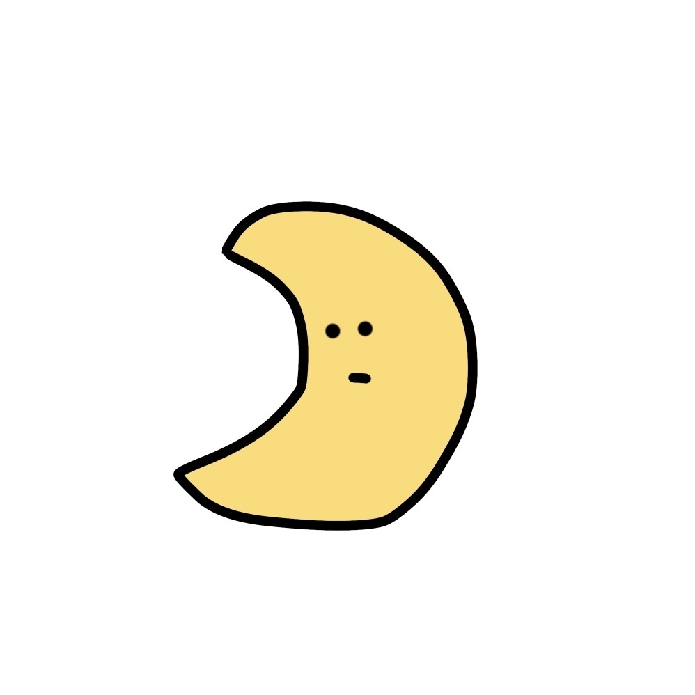ミニイラストアクキー(月)