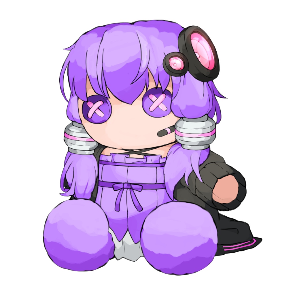 ぬいぐるみ風結月ゆかりさん立ち絵