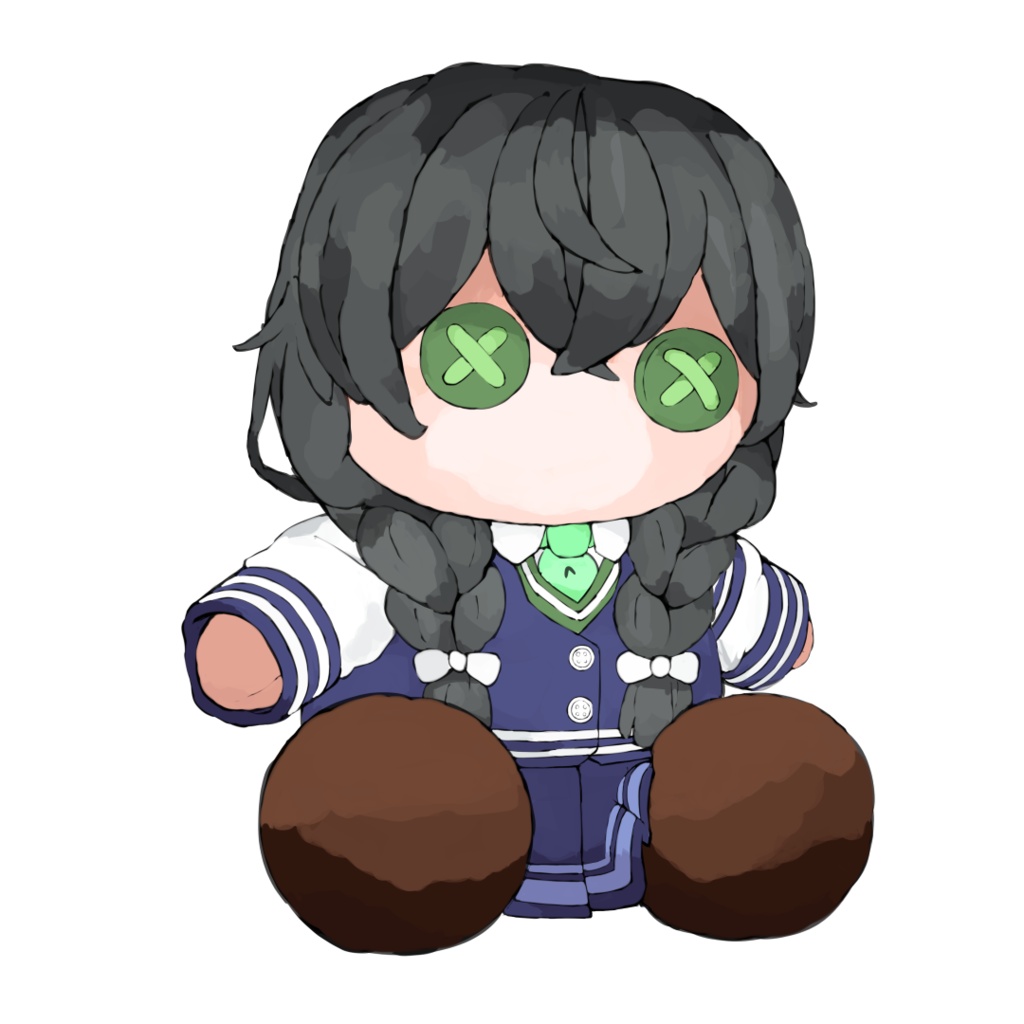 ぬいぐるみ風花隈千冬さん立ち絵