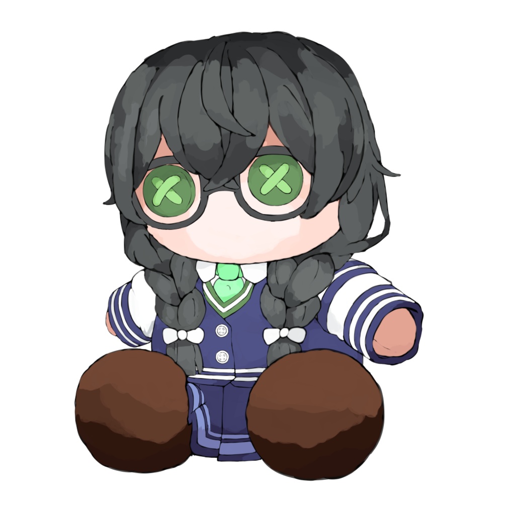 ぬいぐるみ風花隈千冬さん立ち絵