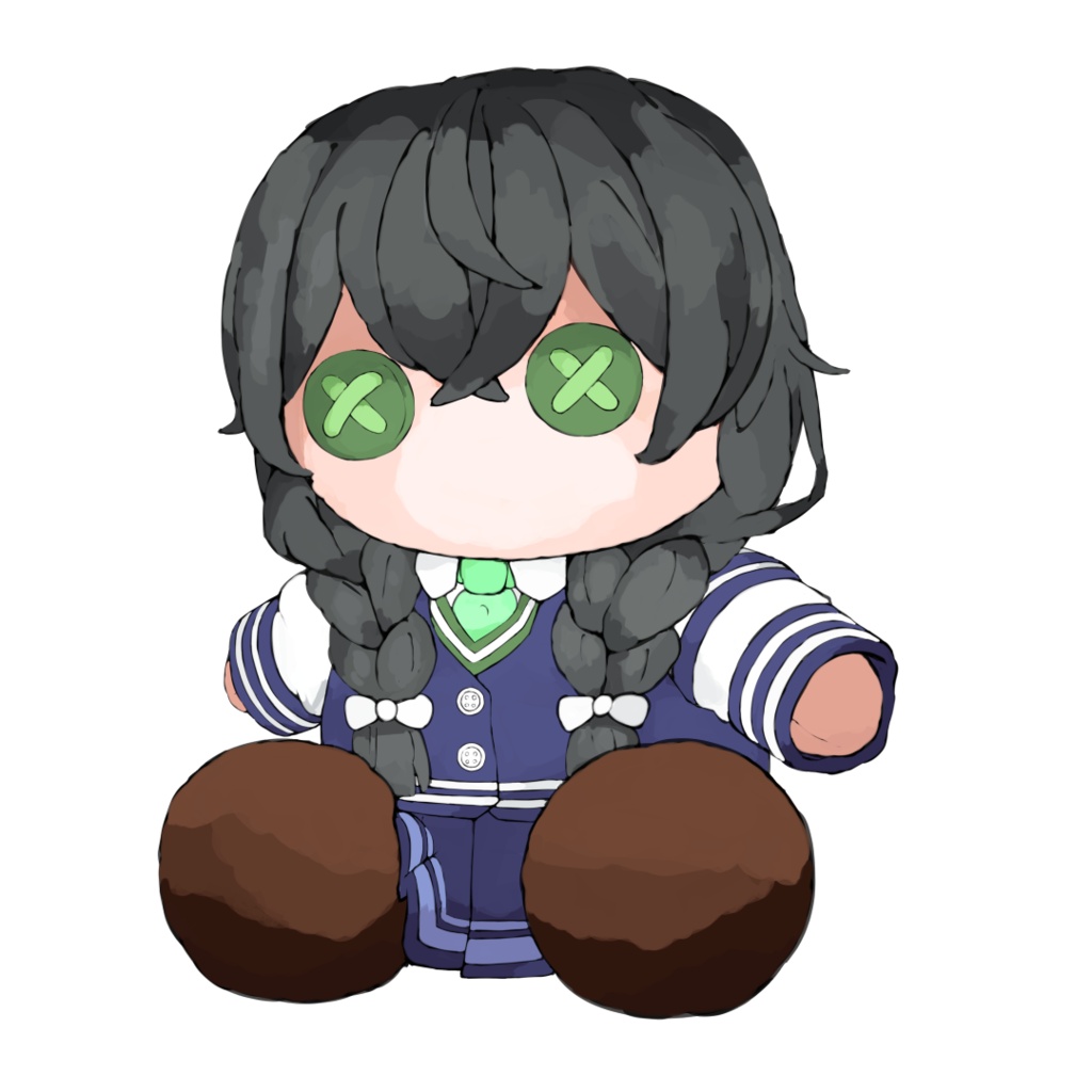 ぬいぐるみ風花隈千冬さん立ち絵