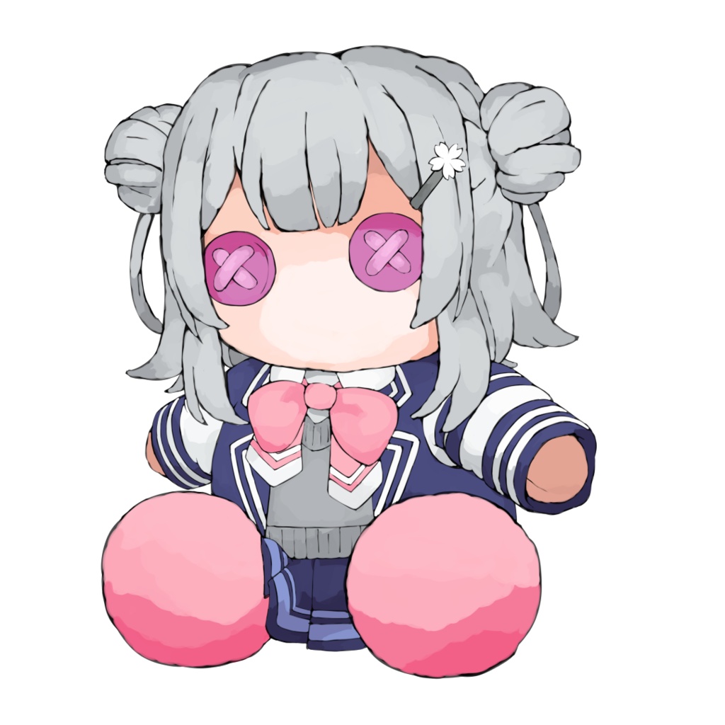 ぬいぐるみ風小春六花さん立ち絵