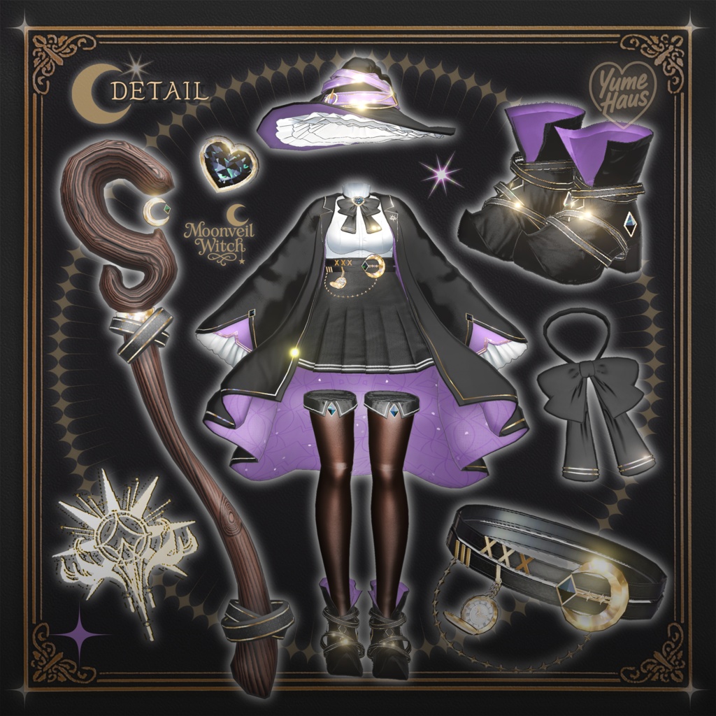 【19アバター対応】🧙♀️Moonveil_Witch🌙