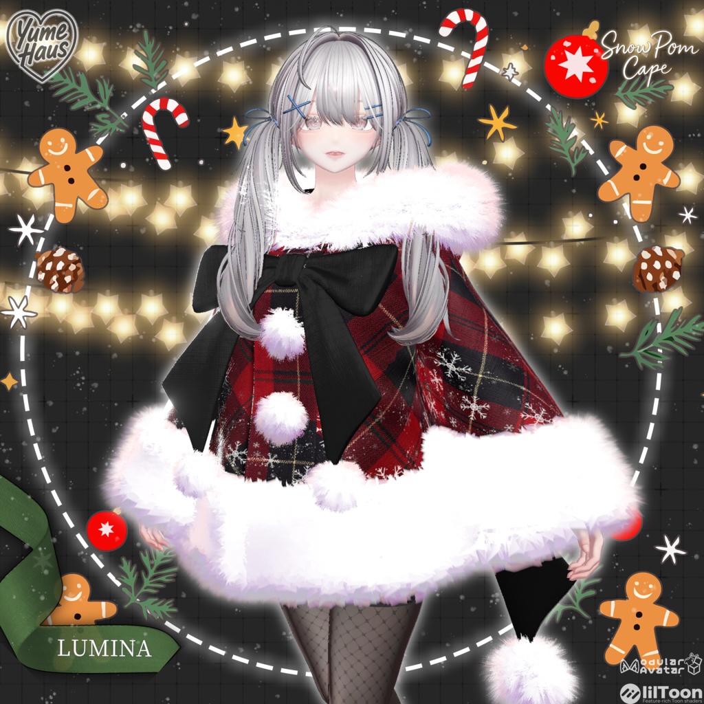 ✨Ramune Update✨【20アバター対応】☃️Snow_Pom_Cape❄️