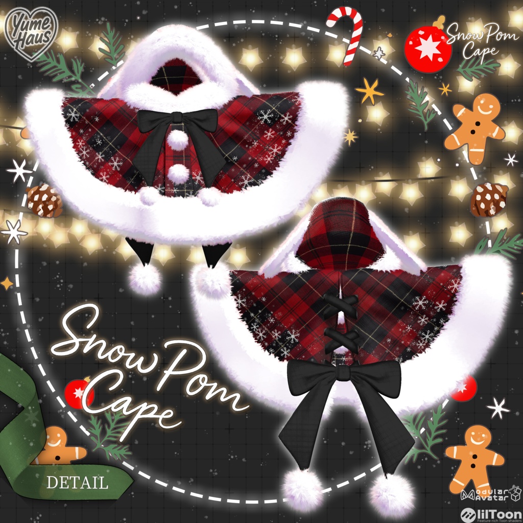 ✨Ramune Update✨【20アバター対応】☃️Snow_Pom_Cape❄️