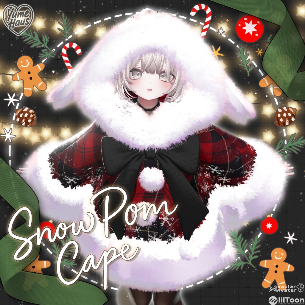 ✨Ramune Update✨【20アバター対応】☃️Snow_Pom_Cape❄️