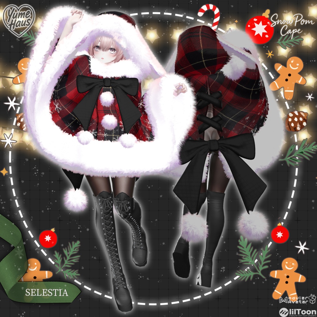 ✨Ramune Update✨【20アバター対応】☃️Snow_Pom_Cape❄️