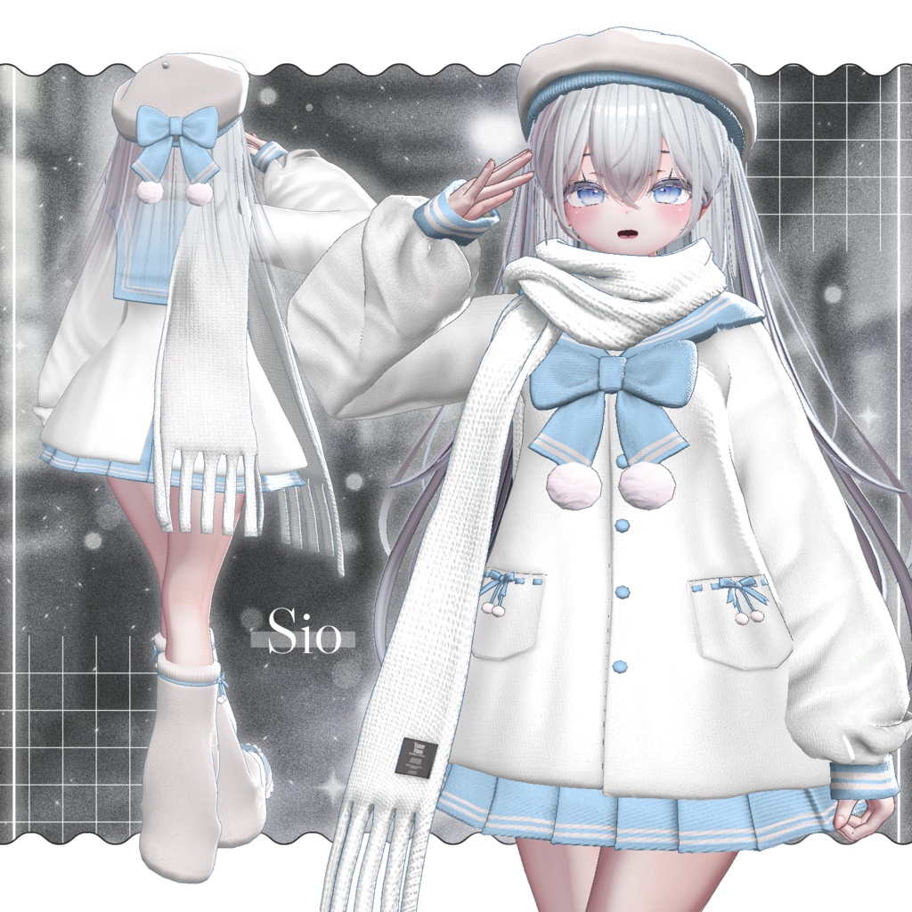 ✨EVENT SALE✨【21アバター対応】🧣Mochi_Sailor🤍