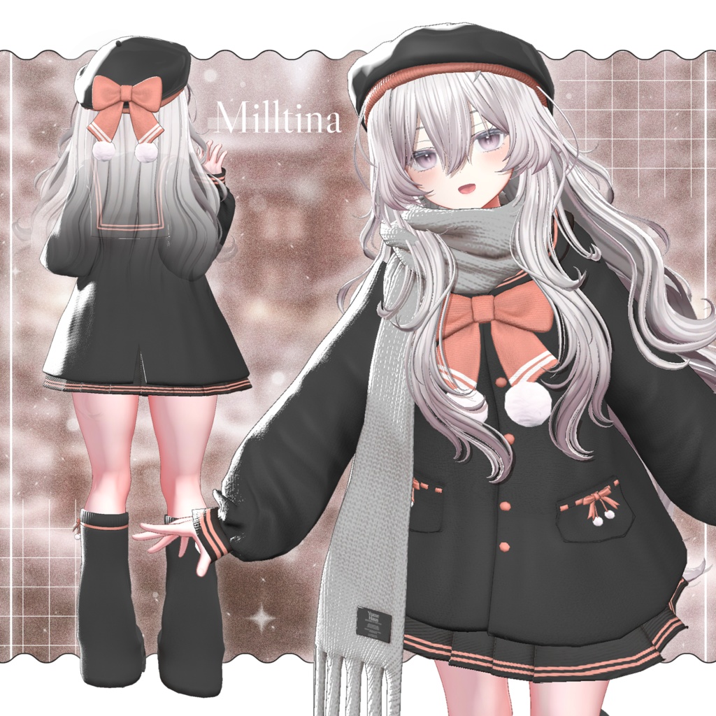 ✨EVENT SALE✨【21アバター対応】🧣Mochi_Sailor🤍