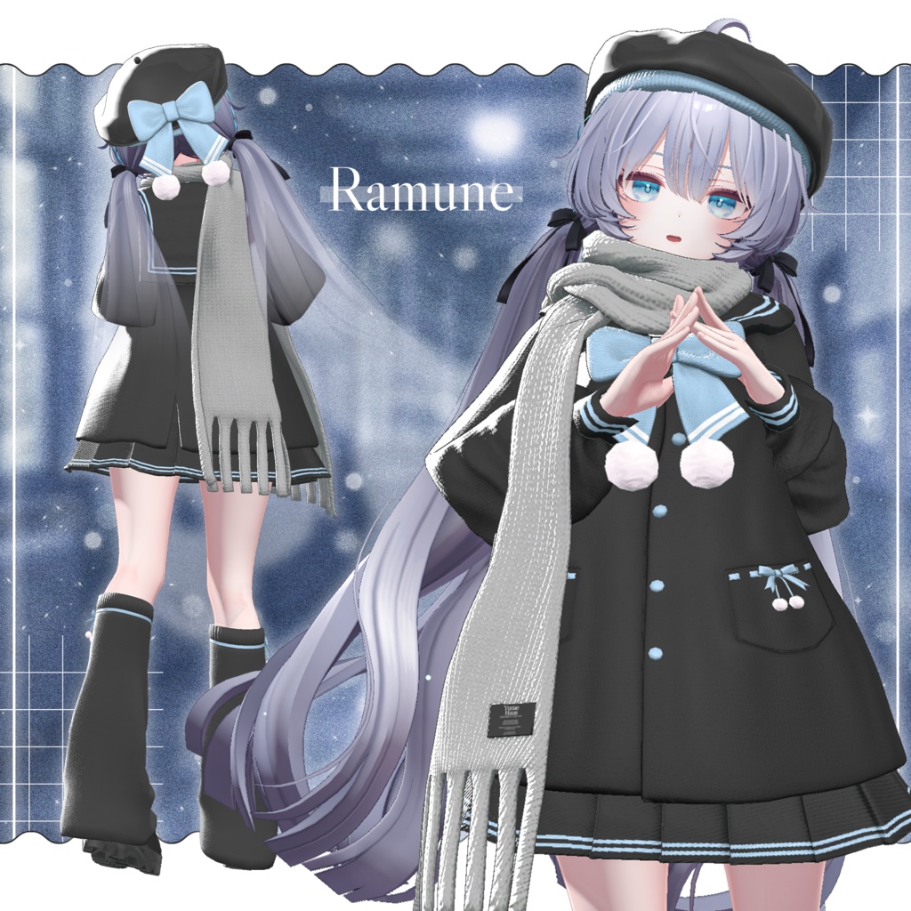 ✨EVENT SALE✨【21アバター対応】🧣Mochi_Sailor🤍