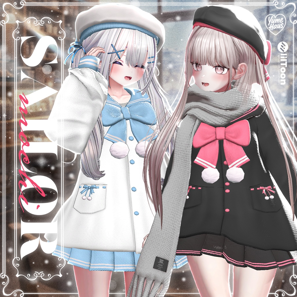 ✨EVENT SALE✨【21アバター対応】🧣Mochi_Sailor🤍