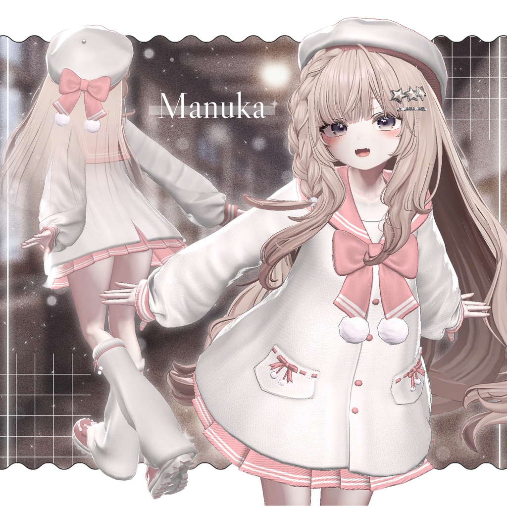 ✨EVENT SALE✨【21アバター対応】🧣Mochi_Sailor🤍
