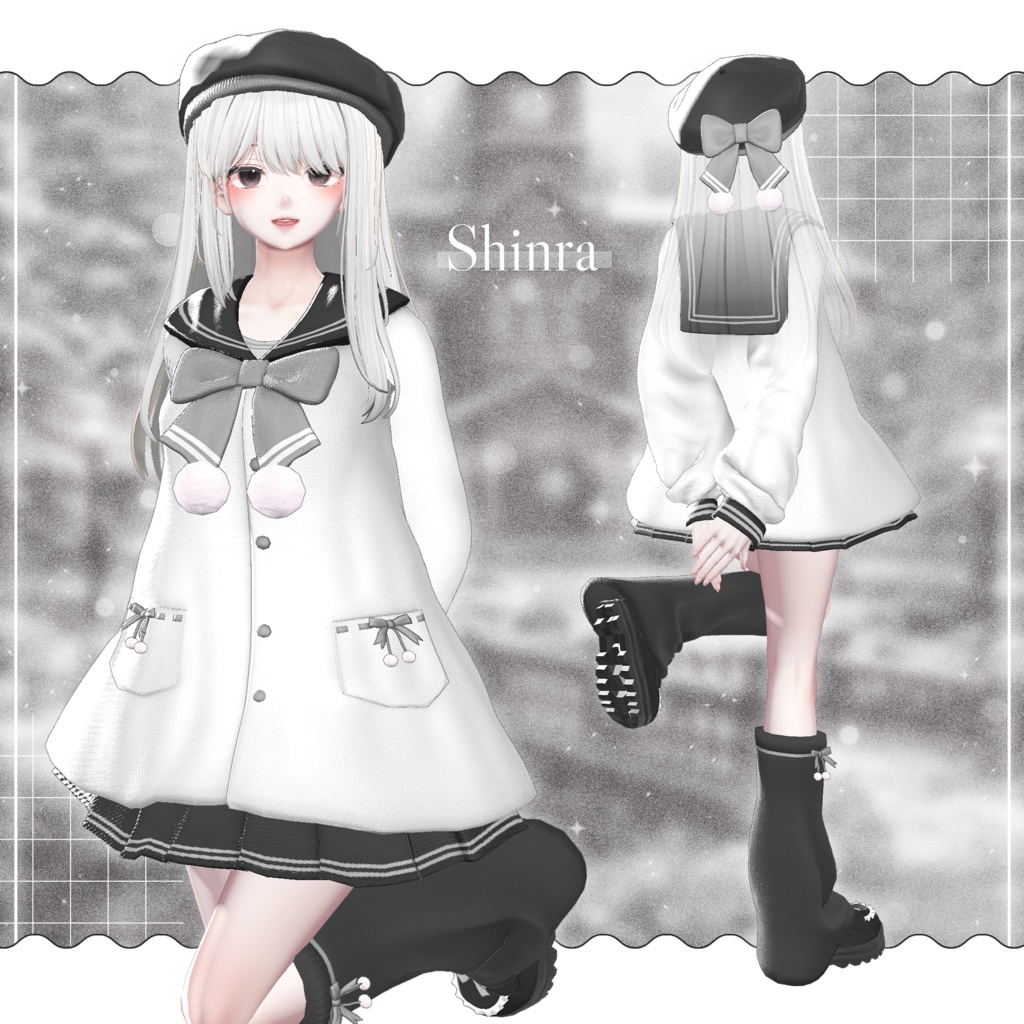 ✨EVENT SALE✨【21アバター対応】🧣Mochi_Sailor🤍