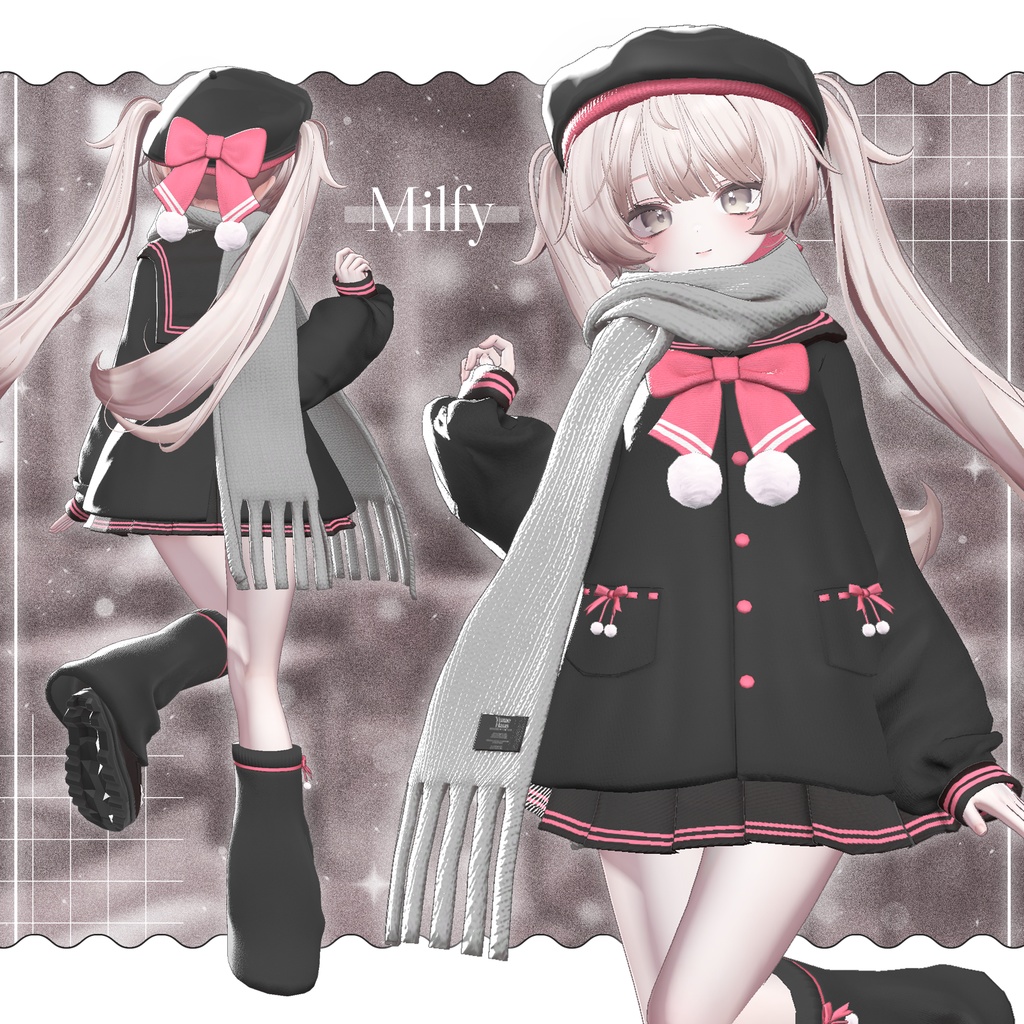 ✨EVENT SALE✨【21アバター対応】🧣Mochi_Sailor🤍