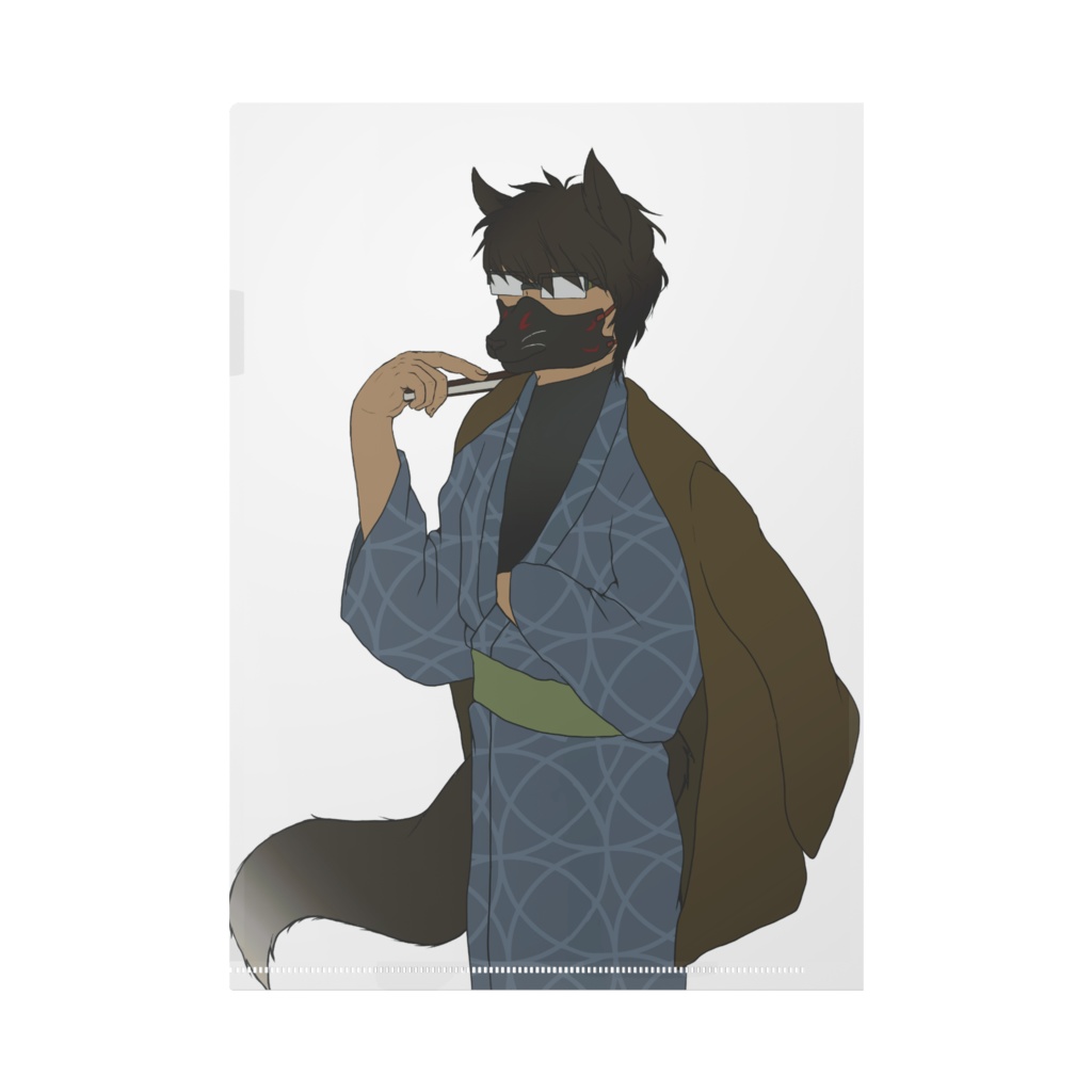 キツネクリアファイル