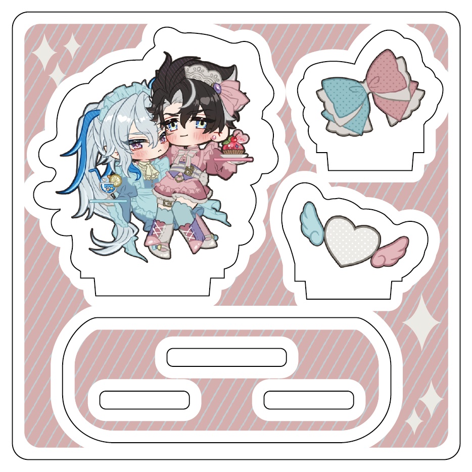 ヌヴィリオ フレーム付きアクリルスタンド【メイド pastel】