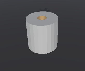 【無料3Dモデル】トイレットペーパー【VRchat想定】