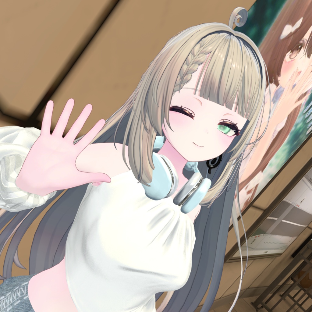 【カザリス】ぱっつん前髪 追加シェイプキー【VRChat】