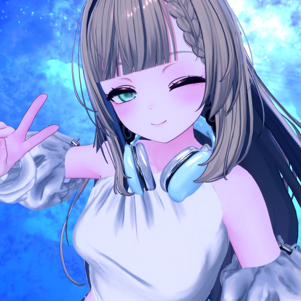 【カザリス】ぱっつん前髪 追加シェイプキー【VRChat】