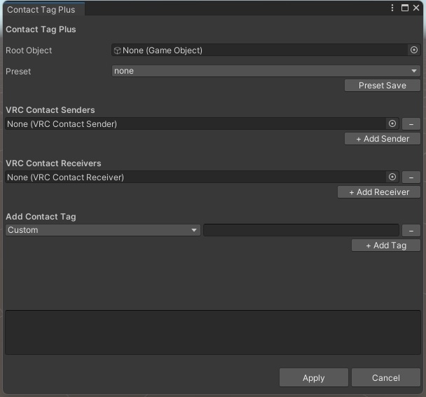【無料】Contact Tag Plus【VRChat向けUnityツール】