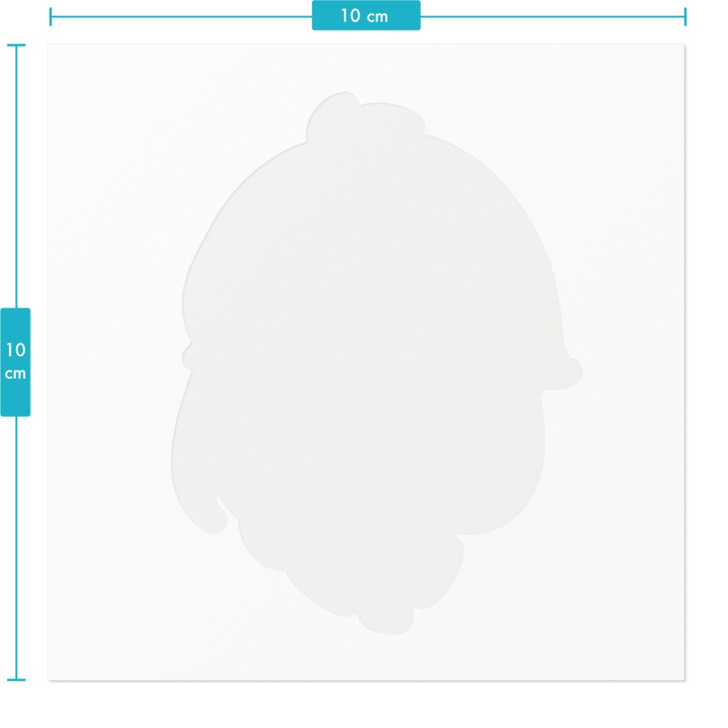 デフォルメイラストのステッカー 立ち姿1