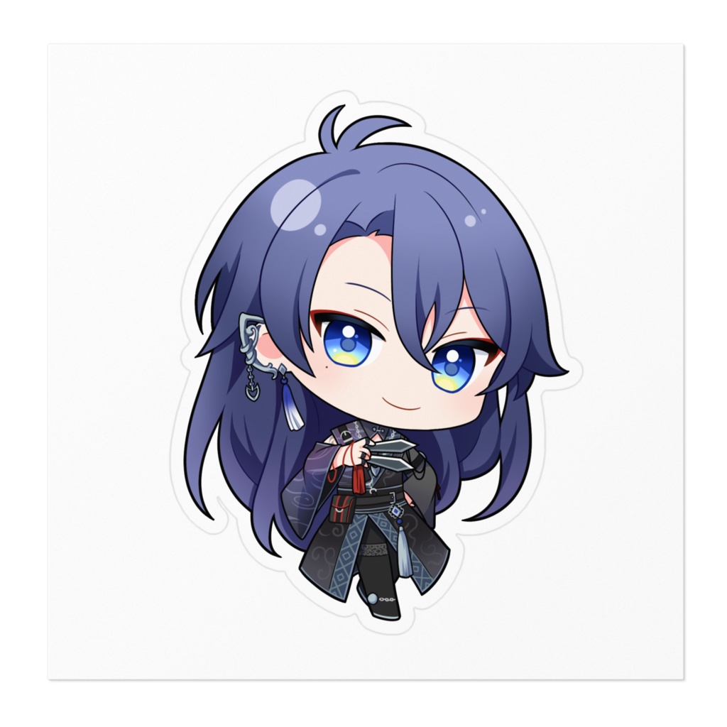 デフォルメイラストのステッカー 立ち姿1