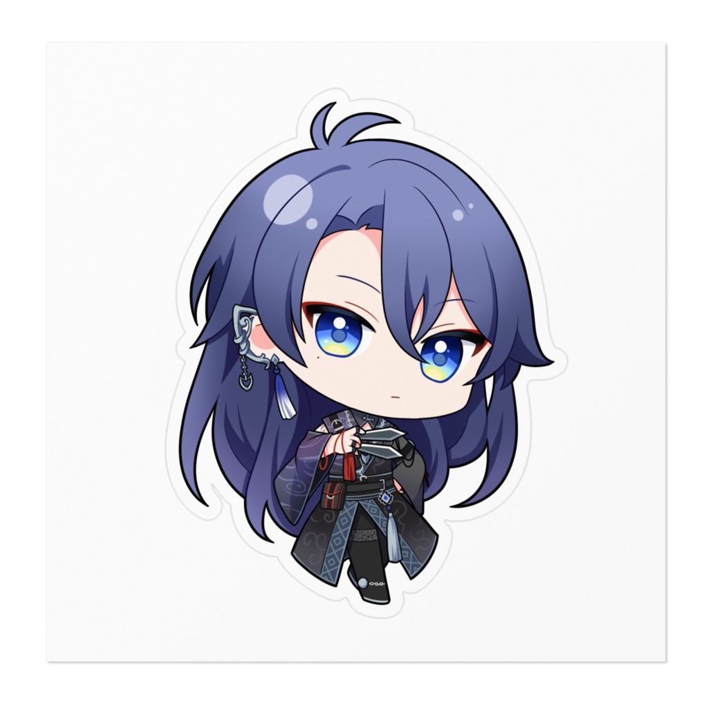 デフォルメイラストのステッカー 立ち姿2