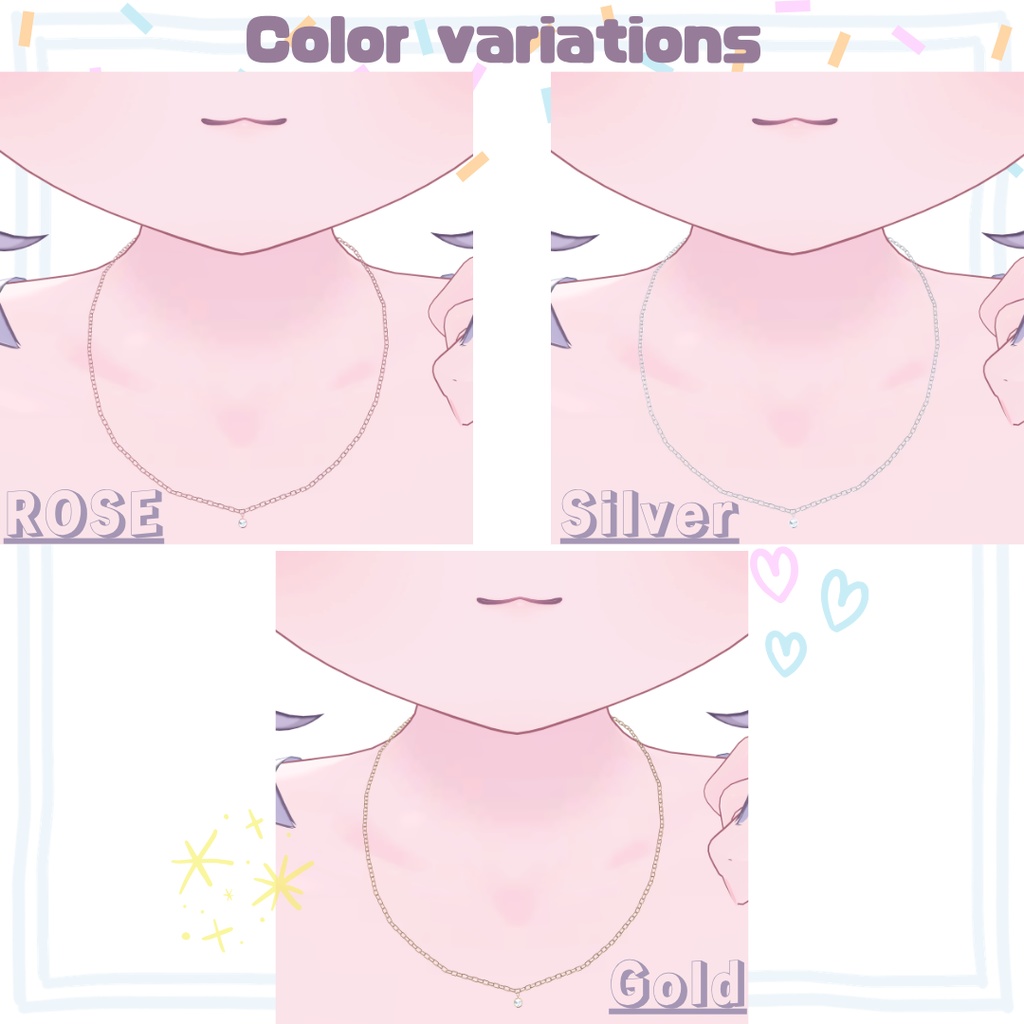 【Free/無料】超シンプルネックレスᰔ