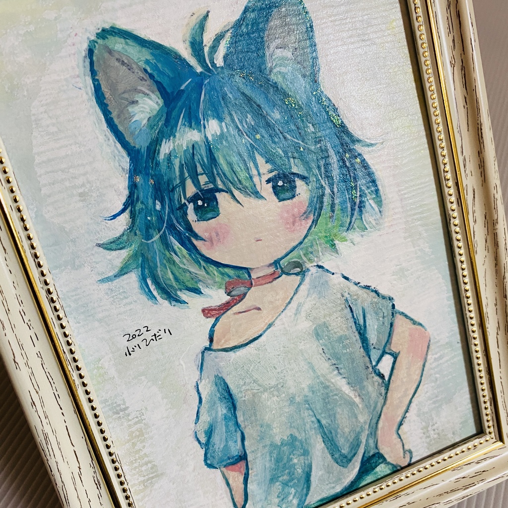 アクリル画/フレーム付き