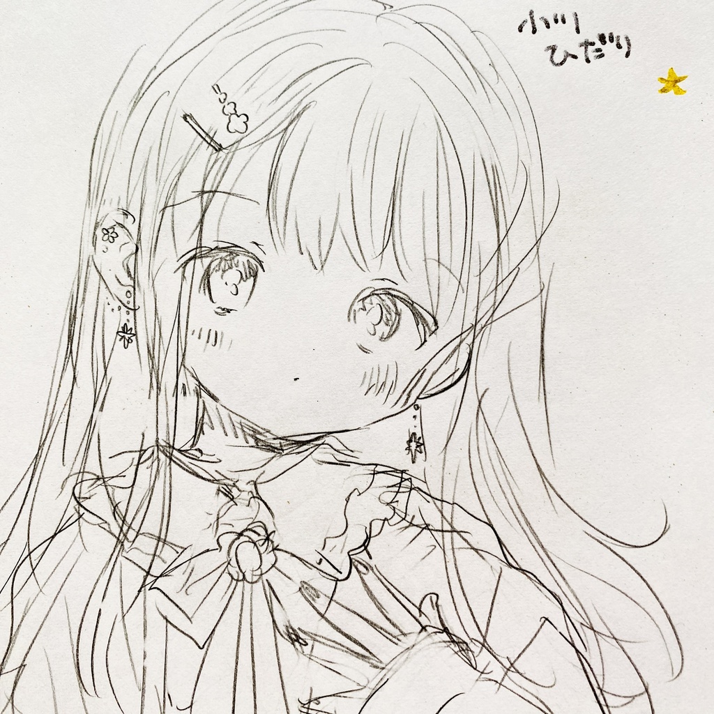 skebご依頼絵のラフ■残り1のみ■どなたでも購入可