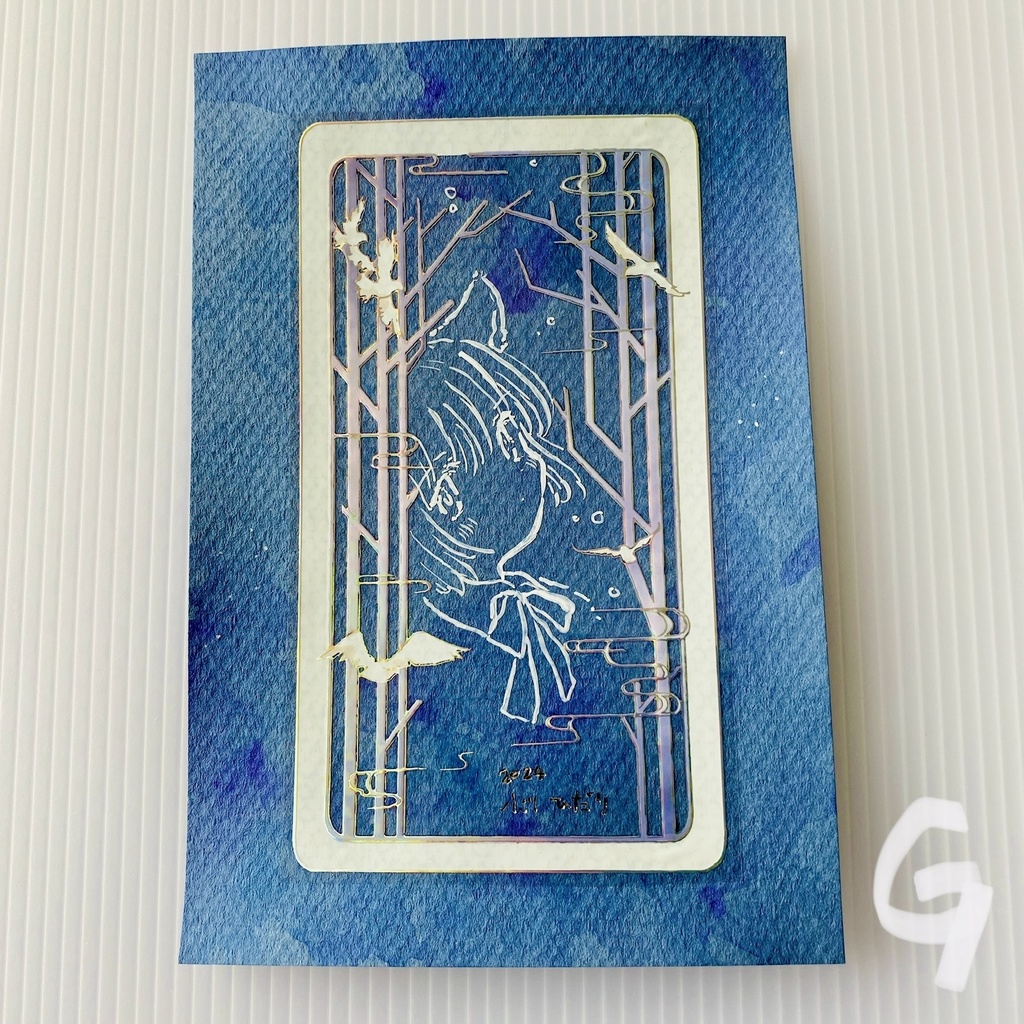 枠シール使った絵/残BDFG