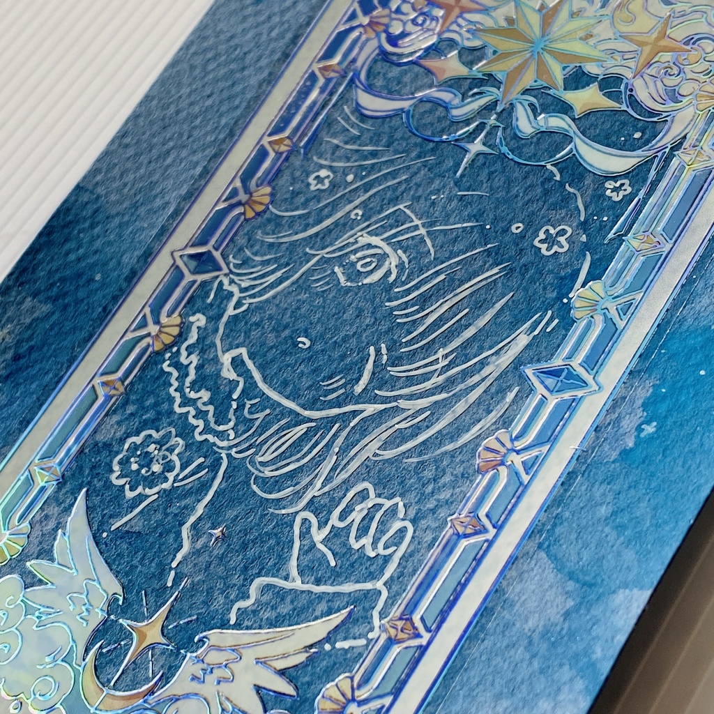 枠シール使った絵/残BDFG