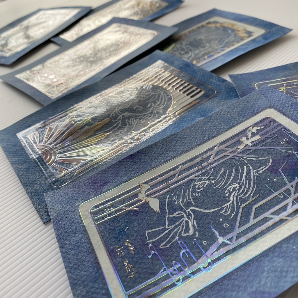 枠シール使った絵/残BDFG