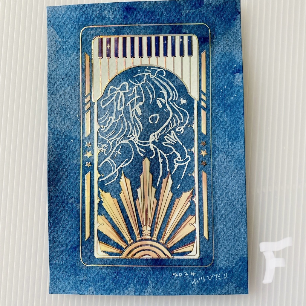 枠シール使った絵/残BDFG