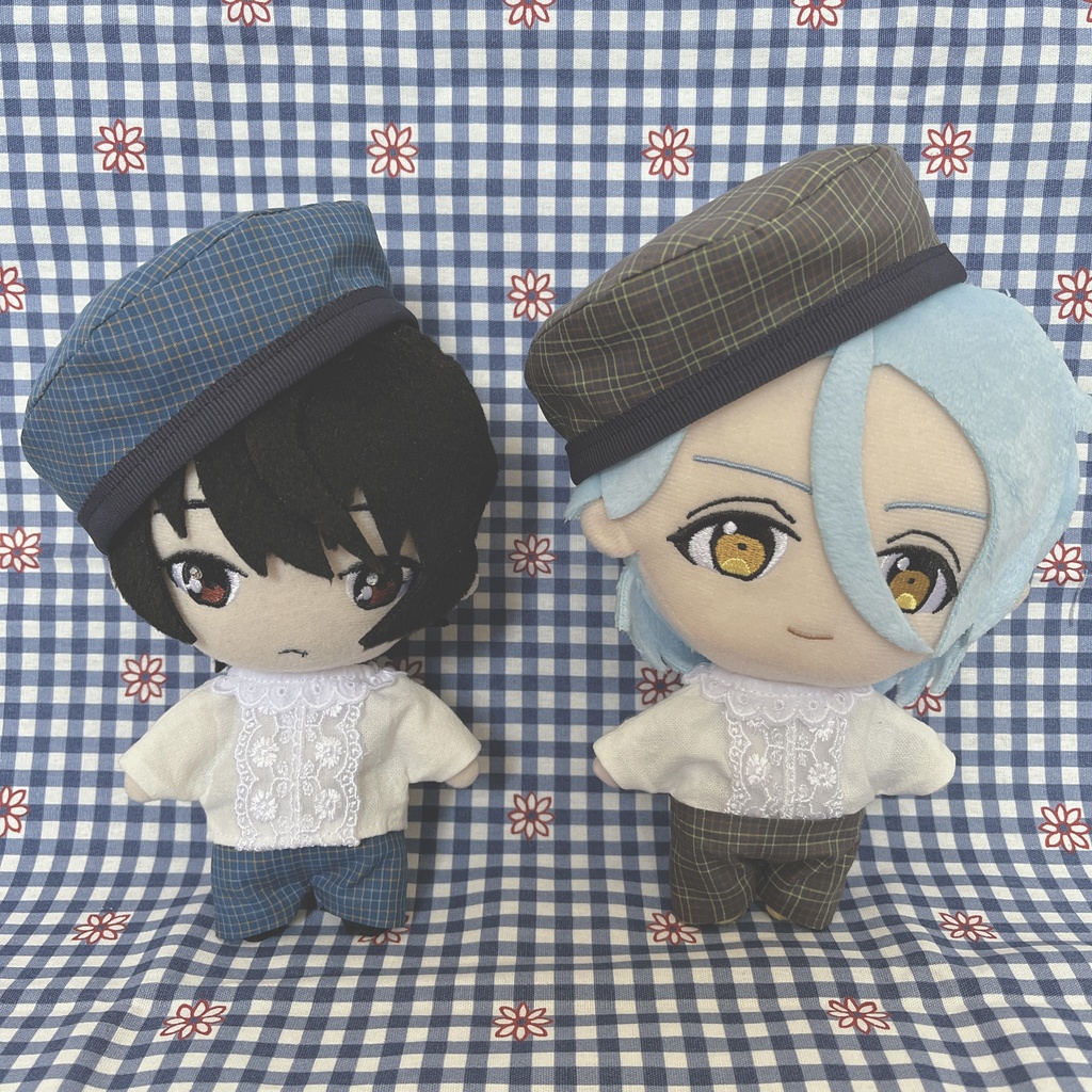 【再販】チェックベレー帽とパンツ ブラウスセット 𓈒𓂂𓏸