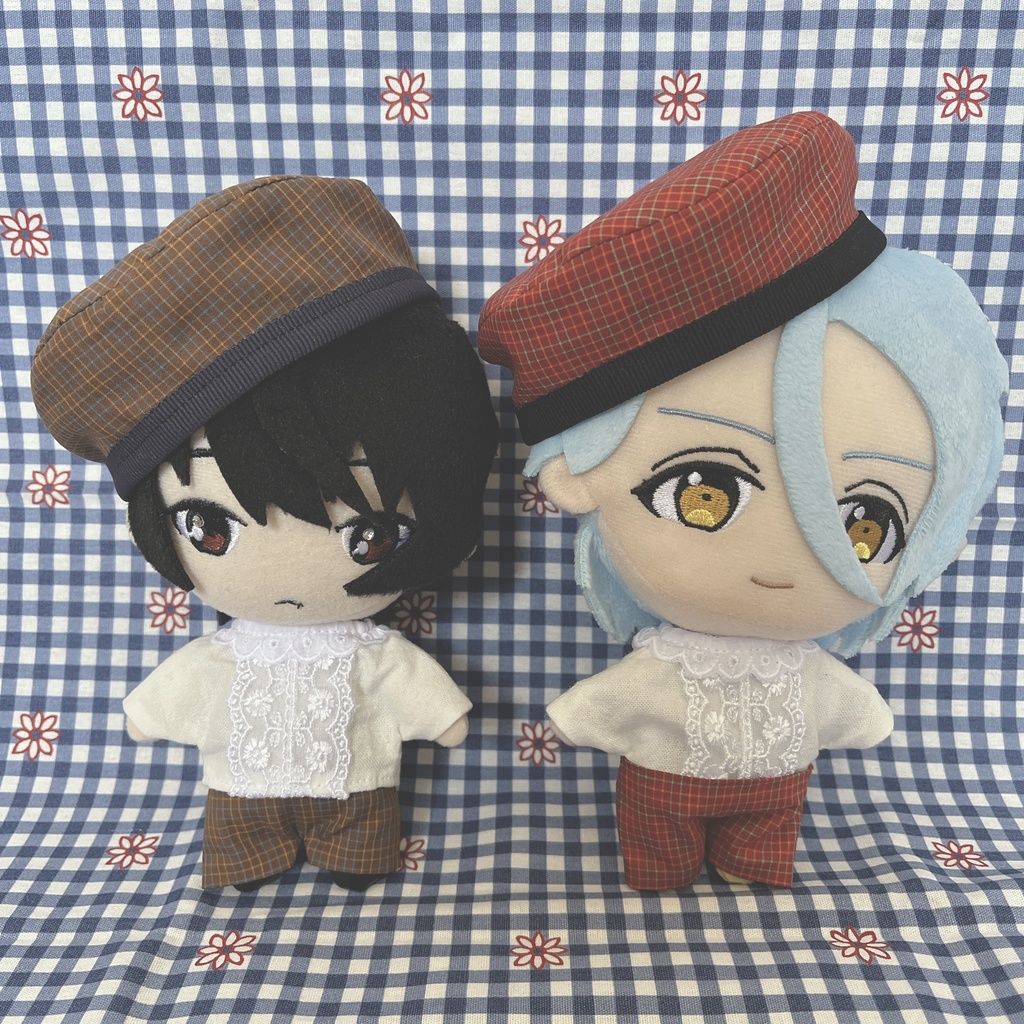 【再販】チェックベレー帽とパンツ ブラウスセット 𓈒𓂂𓏸