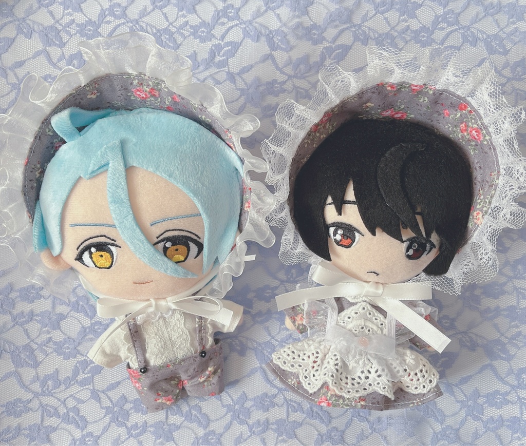 ぬい服 バラ柄🌹セット