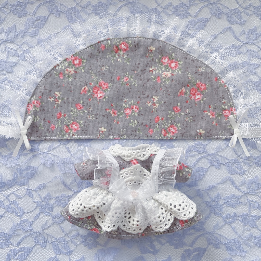 ぬい服 バラ柄🌹セット