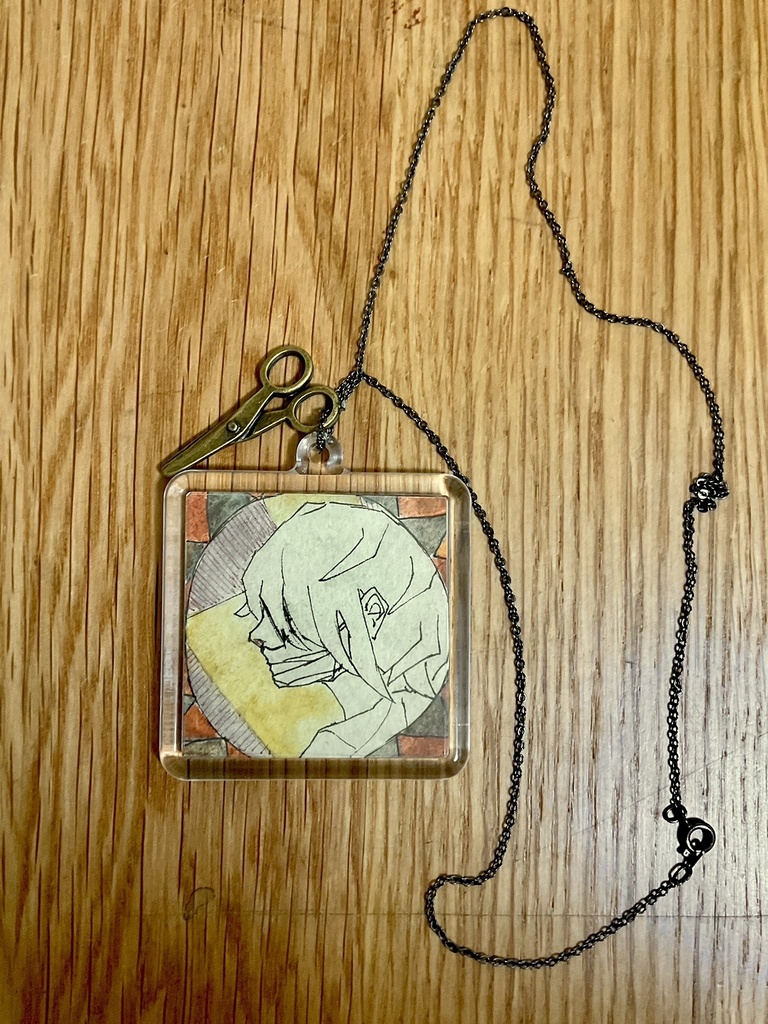 原画ネックレス ハサミ