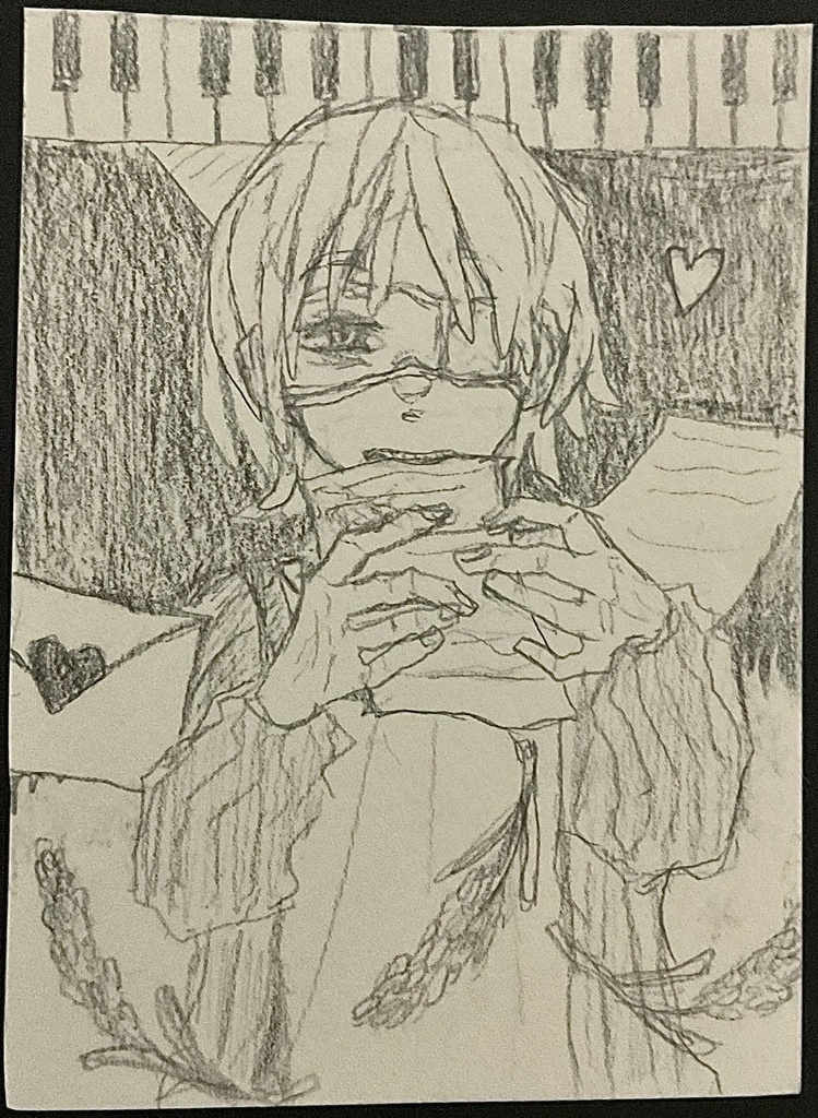 シャーペン画　言葉と劇場