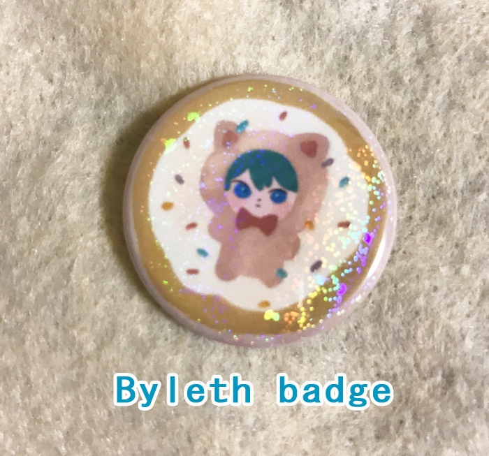 Byleth Acrylic key chain+3 badge set